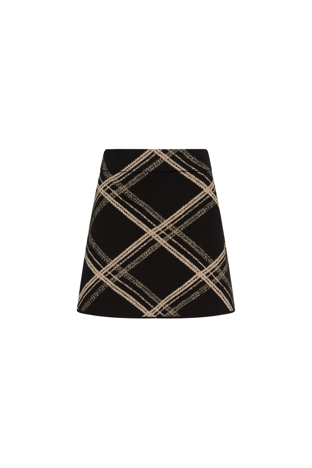 Orlie Skirt Plaid Jacquard Knit - MISA