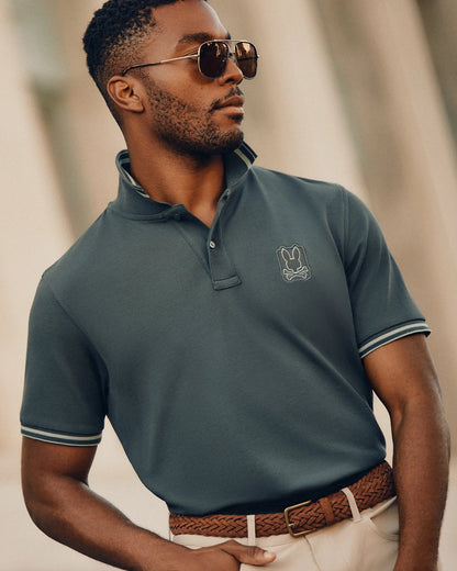 Men's Pierce Pique Polo Urban Chic - Psycho Bunny