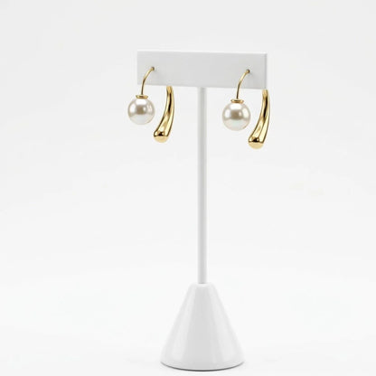 The Pearl Slide Earrings Gold - Love You More