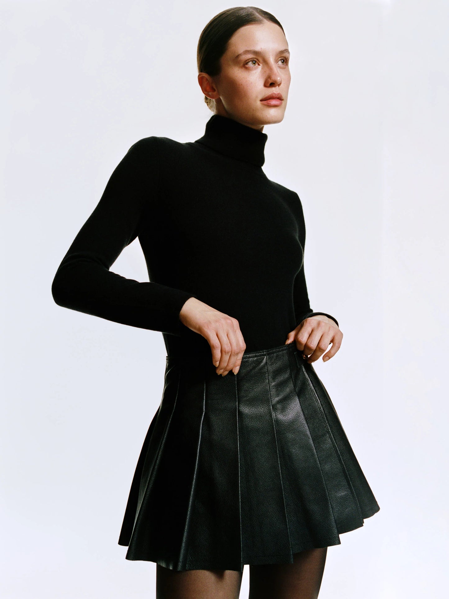 Pleated Skirt Obsidian - DL1961