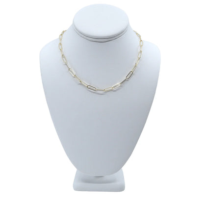 Paperclip Chain Necklace Gold - Love You More