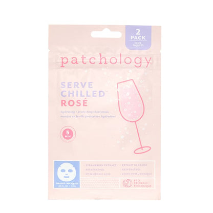 Serve Chilled Rose Hydrating Facial Sheet Mask 2 Pack - Patchology
