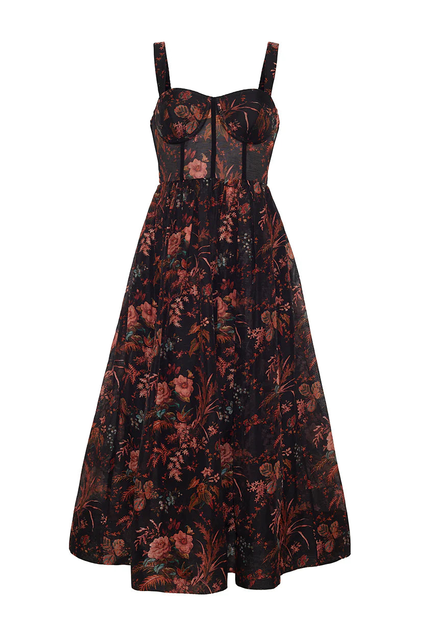 Pheobe MidI Dress Pindell Black - Cara Cara