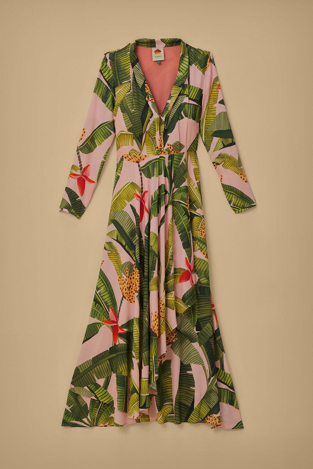 Farm Rio Banana Flowers Belt sold Maxi Dress