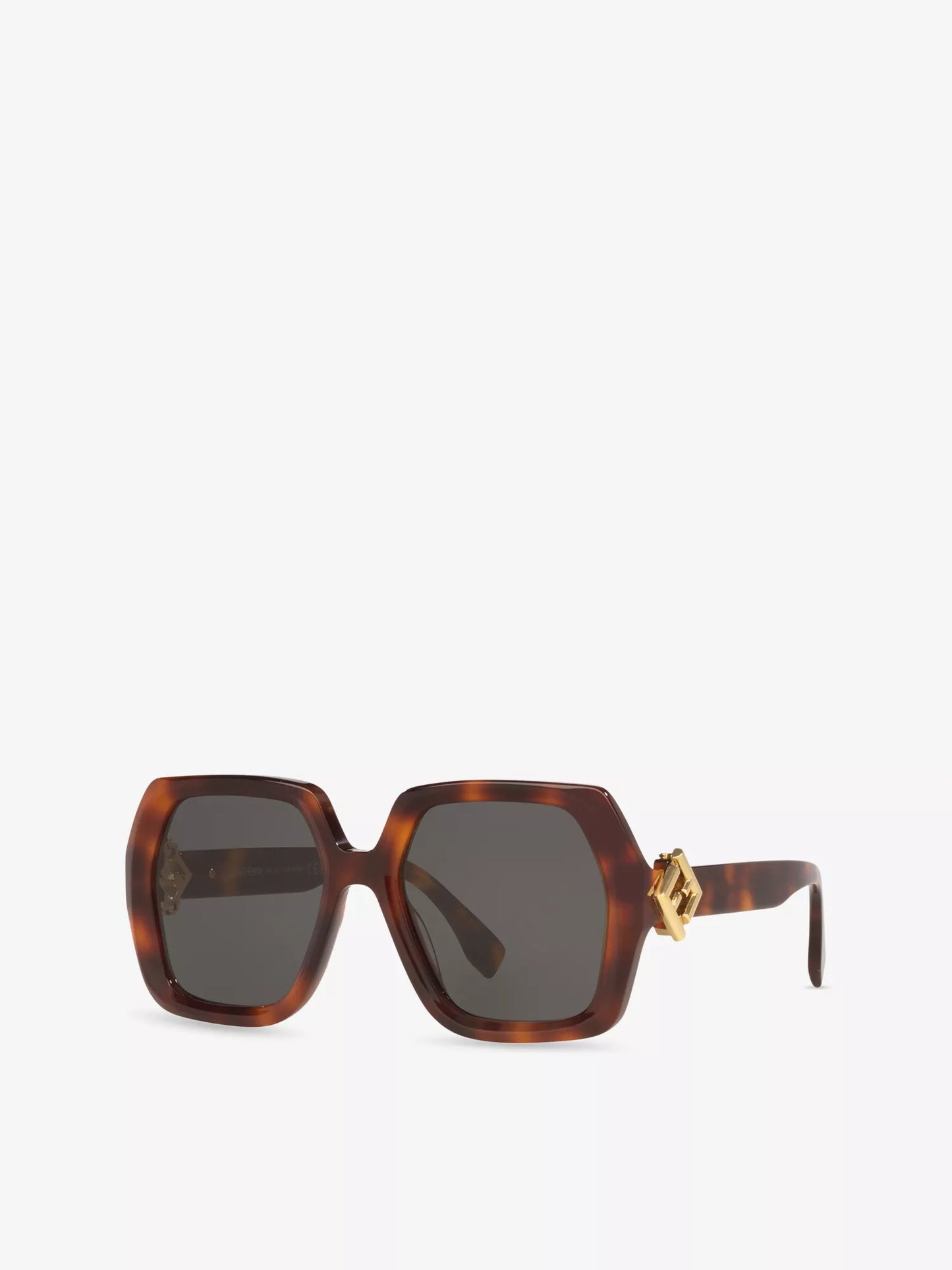 FF Diamonds Sunglasses Blonde Havana Smoke - FENDI