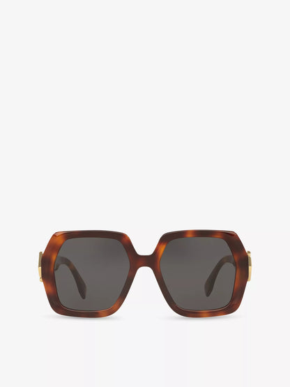 FF Diamonds Sunglasses Blonde Havana Smoke - FENDI