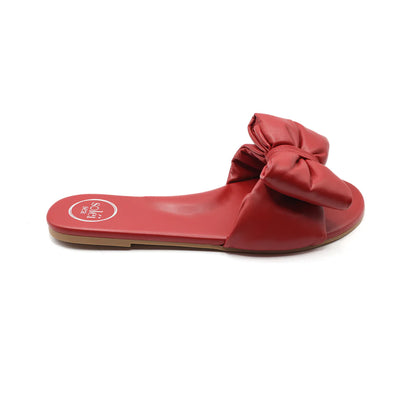 Rafie Bow Slide Sandal Poppy - Solei Sea