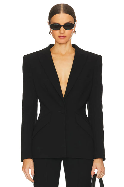 Sloan Structured Blazer Black - SANS FAFF