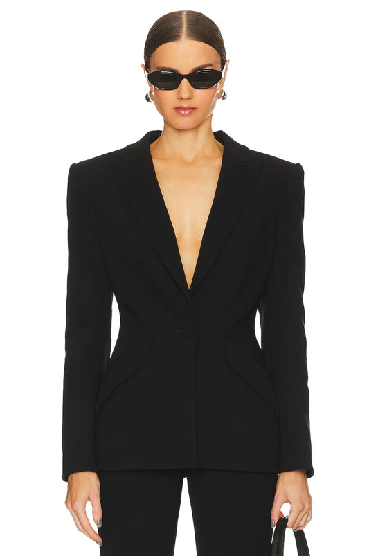 Sloan Structured Blazer Black - SANS FAFF
