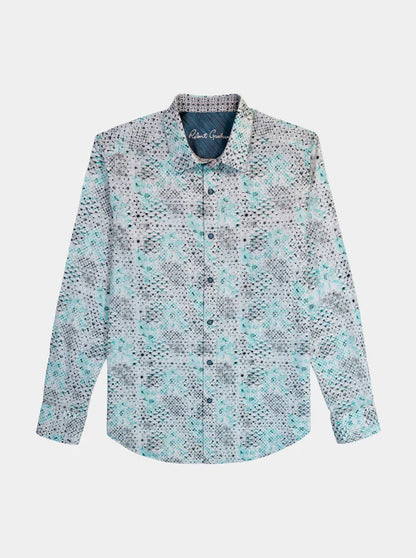 Hendriks Long Sleeve Button Down Shirt Multi - Robert Graham