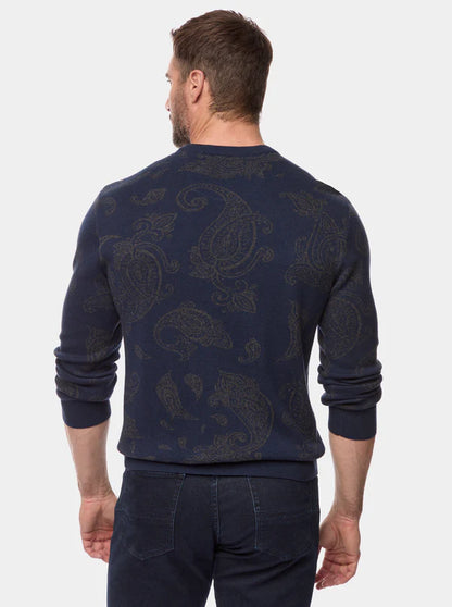 Orlin Sweater Navy - Robert Graham