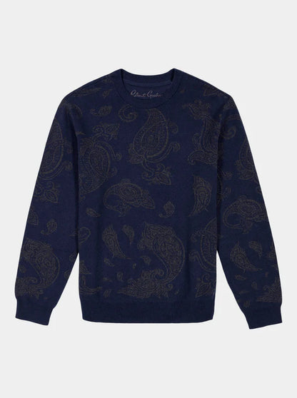 Orlin Sweater Navy - Robert Graham