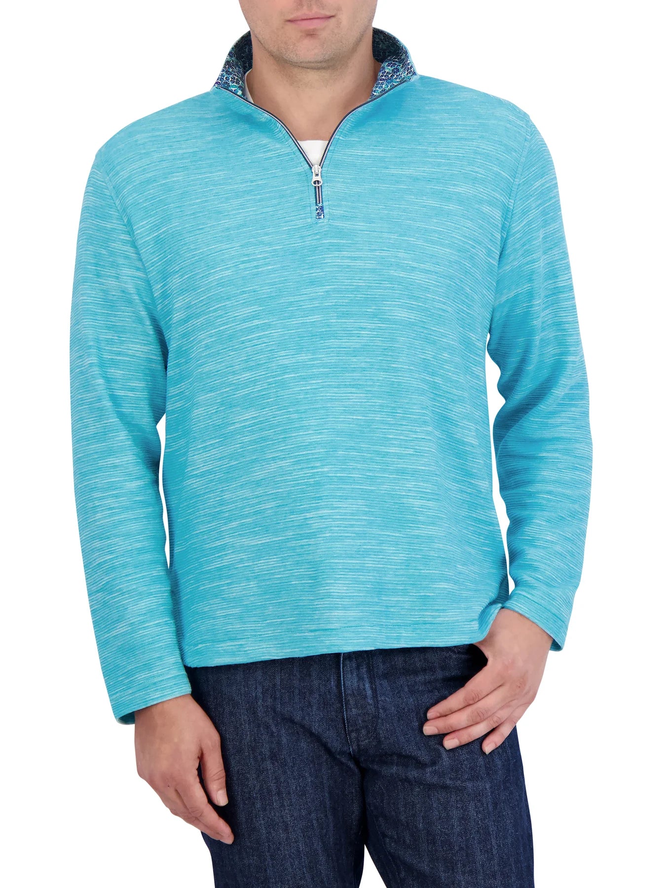 Ledson Long Sleeve Knit Teal - Robert Graham