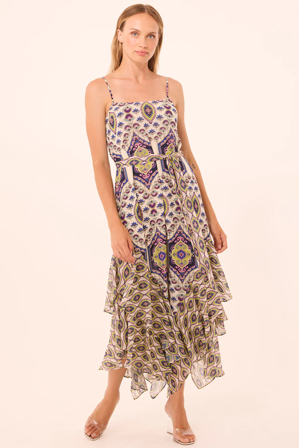 Veronica Dress Mosaic Eye Chiffon Mix - MISA