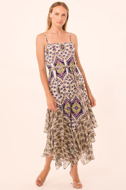 Veronica Dress Mosaic Eye Chiffon Mix - MISA