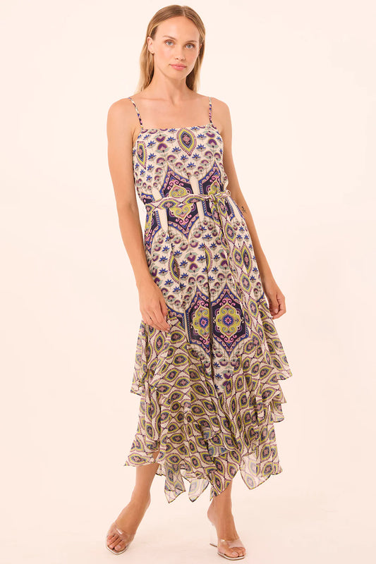 Veronica Dress Mosaic Eye Chiffon Mix - MISA