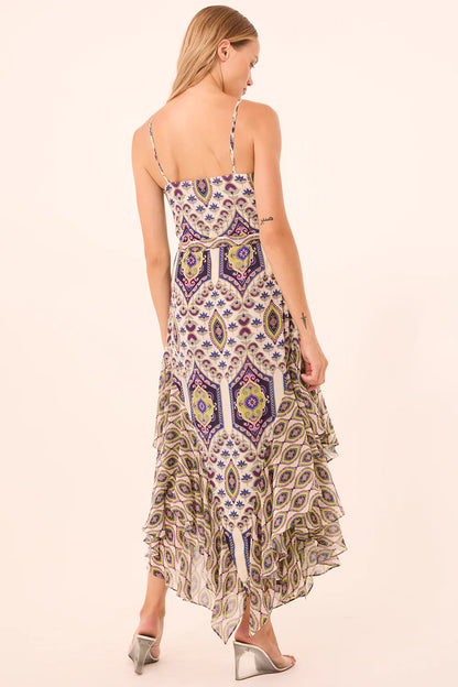 Veronica Dress Mosaic Eye Chiffon Mix - MISA