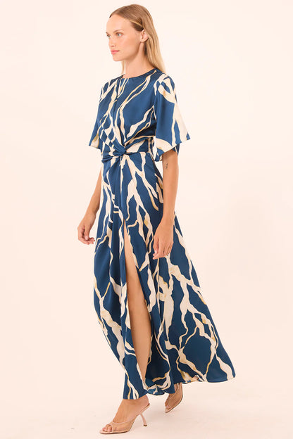 Asah Dress Vertical Abstract - MISA