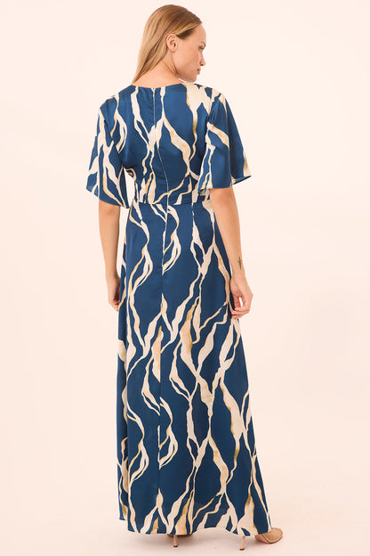 Asah Dress Vertical Abstract - MISA