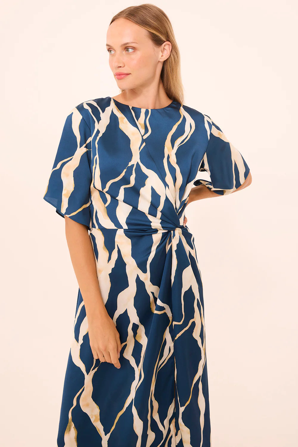 Asah Dress Vertical Abstract - MISA