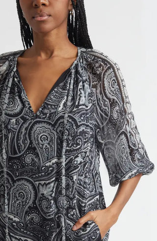 Selva Top Black Paisley - Ramy Brook