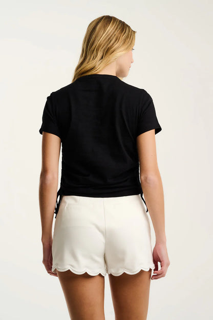 Tie One On Tee Black - Lisa Todd