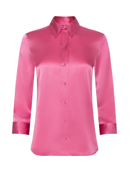 Dani Silk Blouse Pinktober - L'AGENCE
