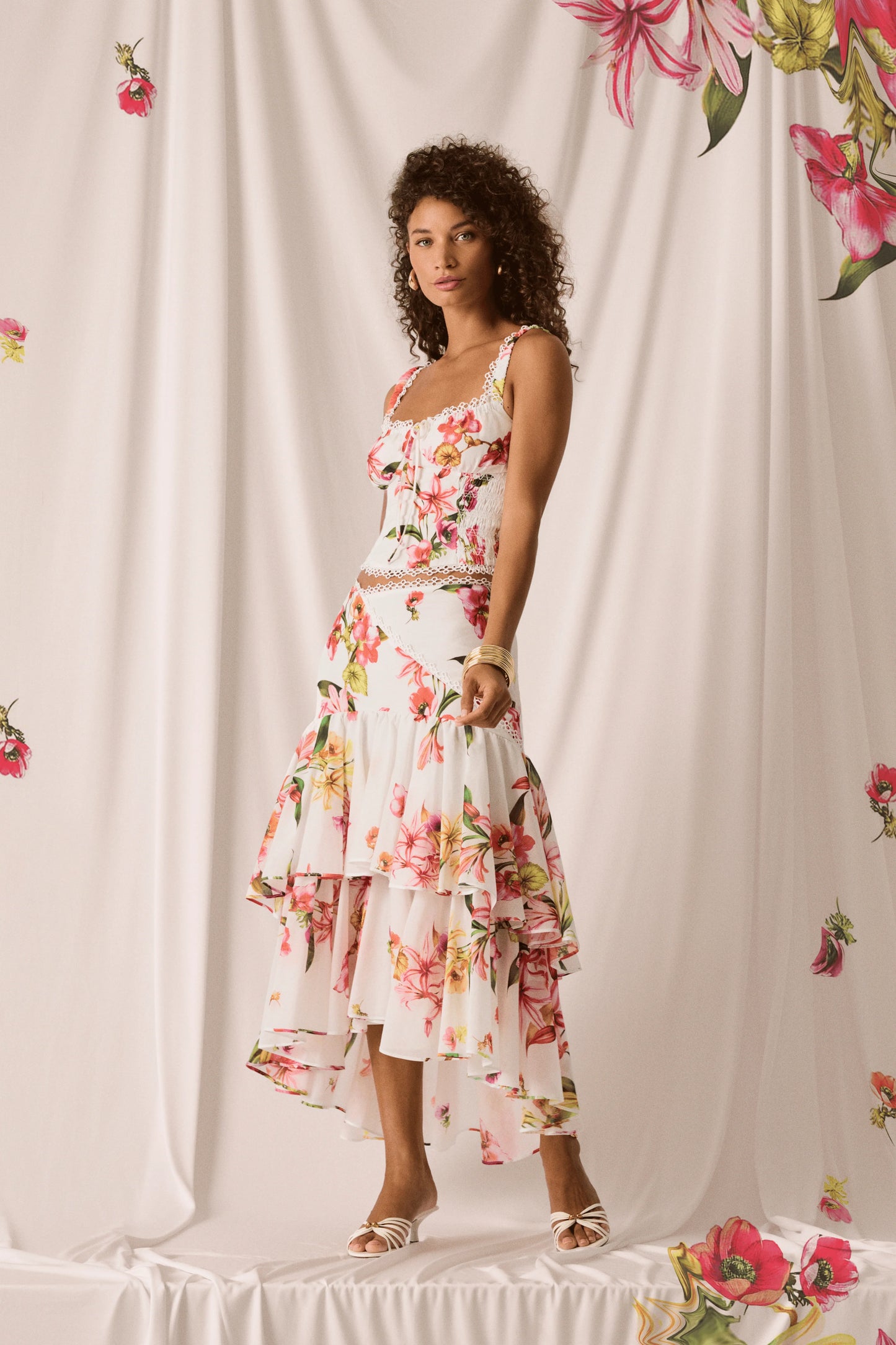 Grove Long Skirt White Bliss - Charo Ruiz