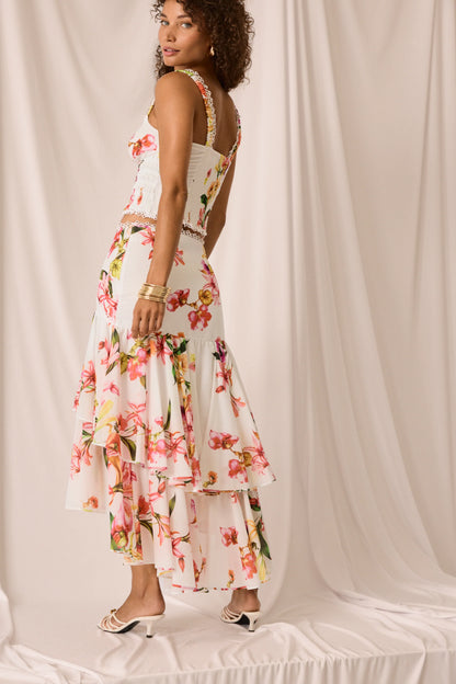 Grove Long Skirt White Bliss - Charo Ruiz