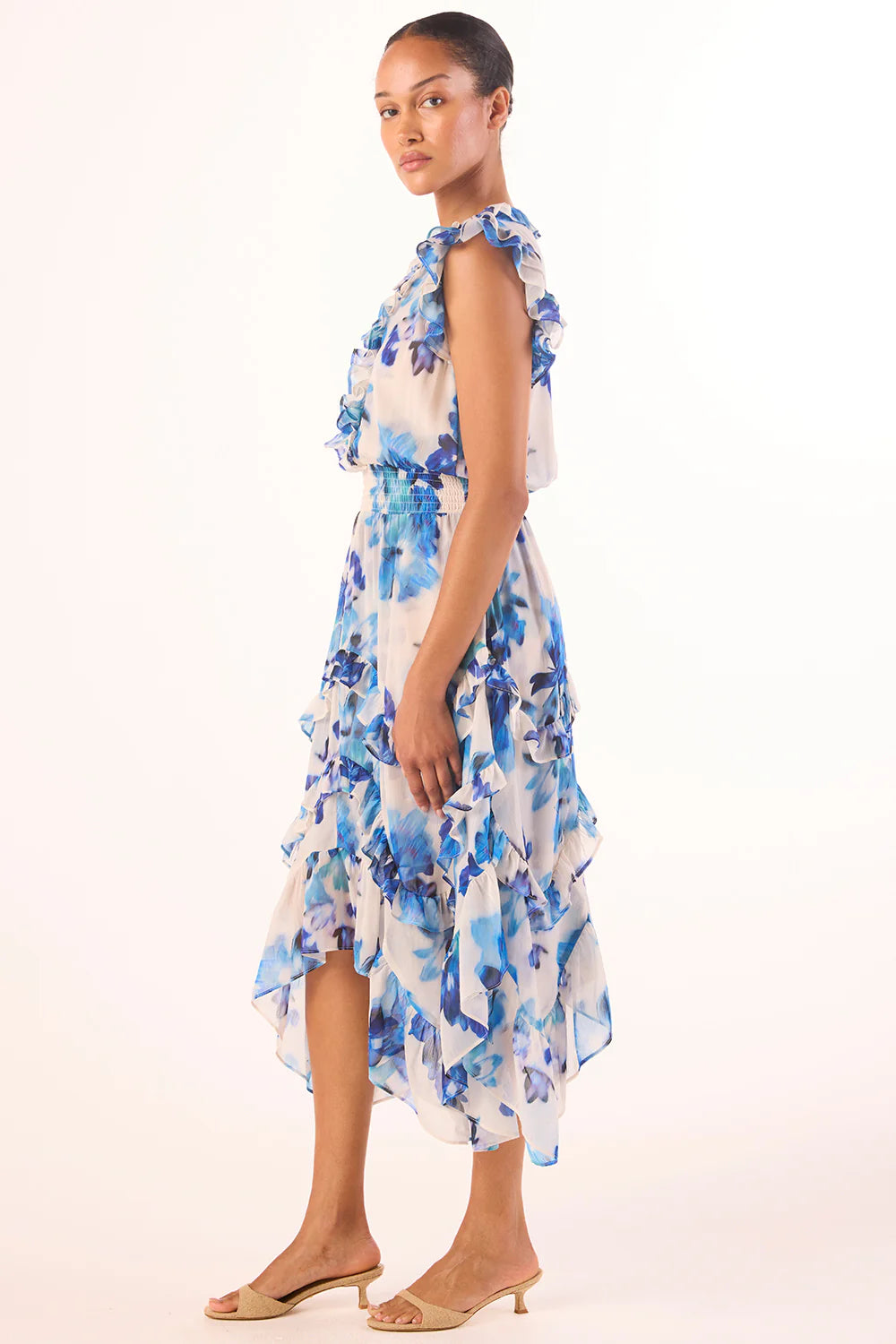 Dakota Dress Blurred Bouquet Chiffon - MISA