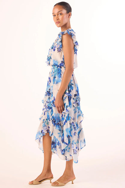 Dakota Dress Blurred Bouquet Chiffon - MISA