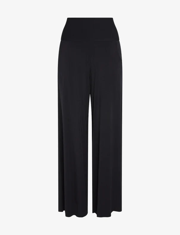 Butter Wide Leg Lounge Pant Black - Commando