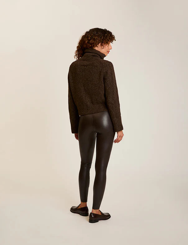 Faux Leather Legging Espresso - Commando