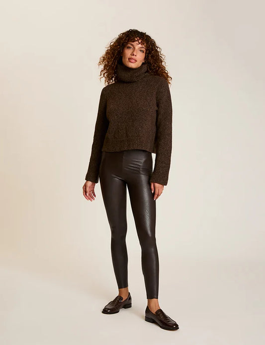 Faux Leather Legging Espresso - Commando