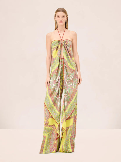 Triest Pant Yellow Paisley - Alexis