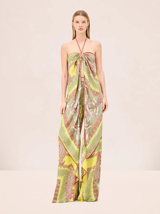 Triest Pant Yellow Paisley - Alexis