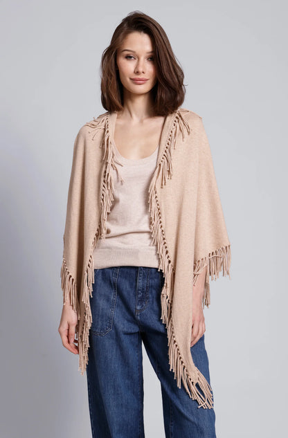 Cashmere Fringe Shawl Brown Sugar - Minnie Rose