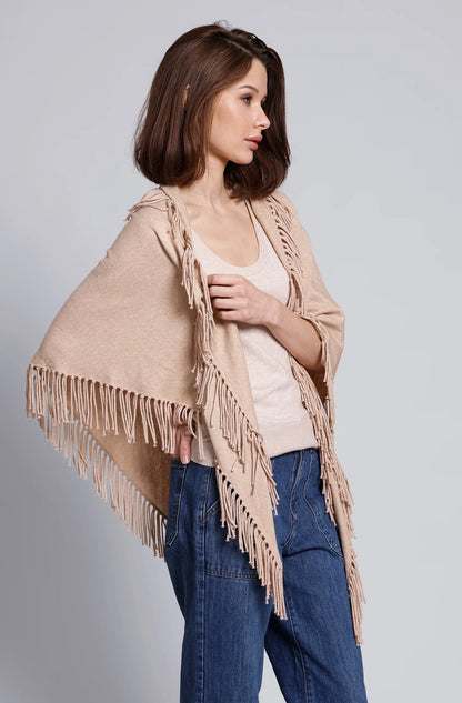 Cashmere Fringe Shawl Brown Sugar - Minnie Rose