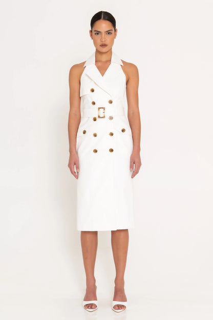 Milano Dress White - SANS FAFF