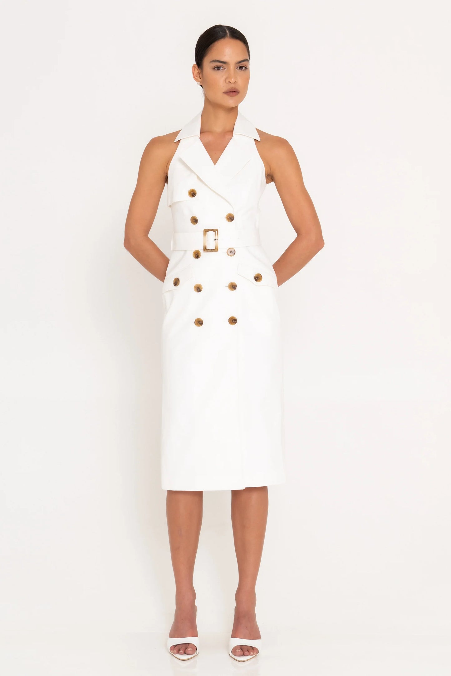 Milano Dress White - SANS FAFF