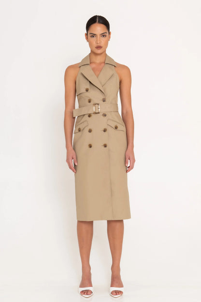 Milano Dress Camel - SANS FAFF
