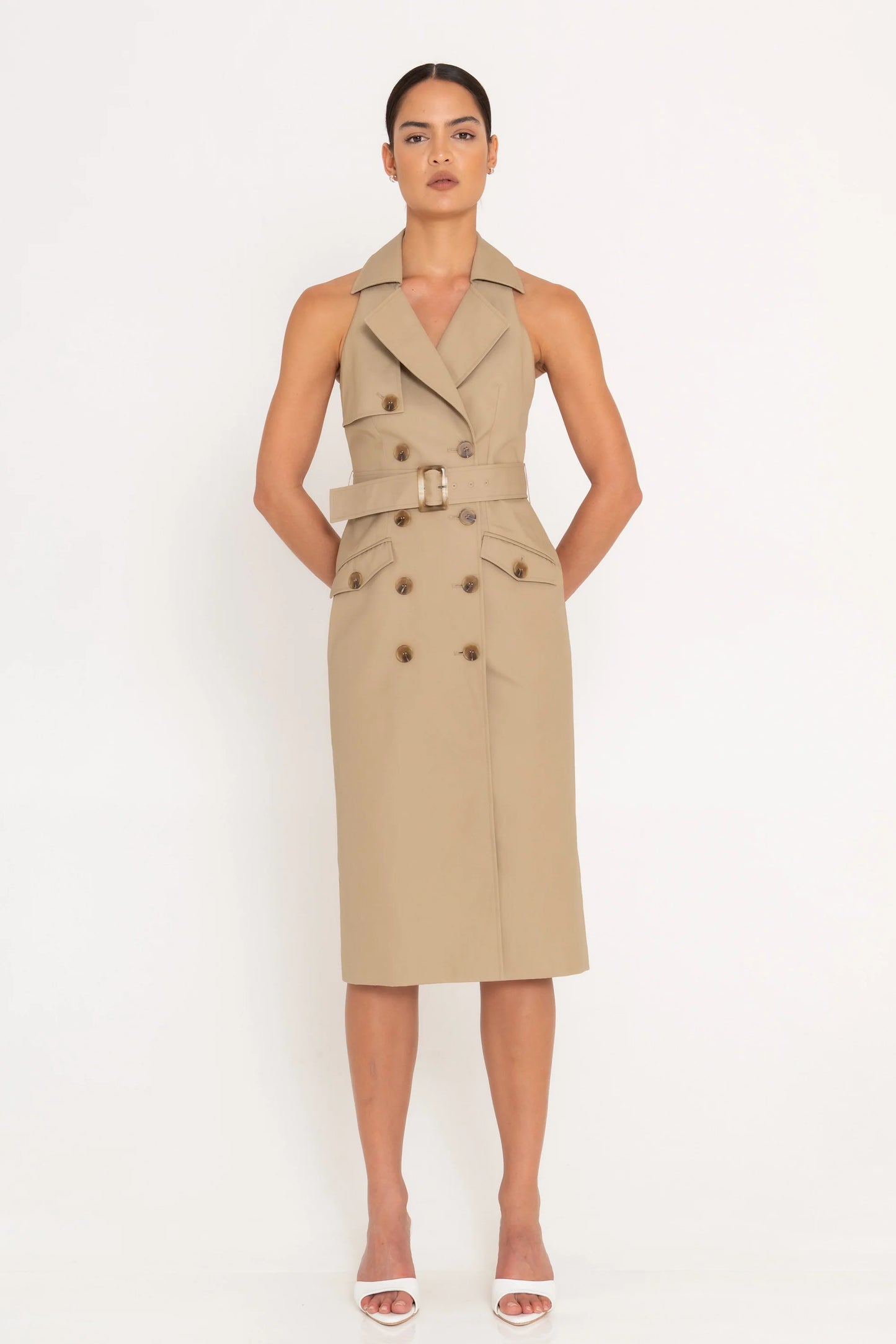 Milano Dress Camel - SANS FAFF