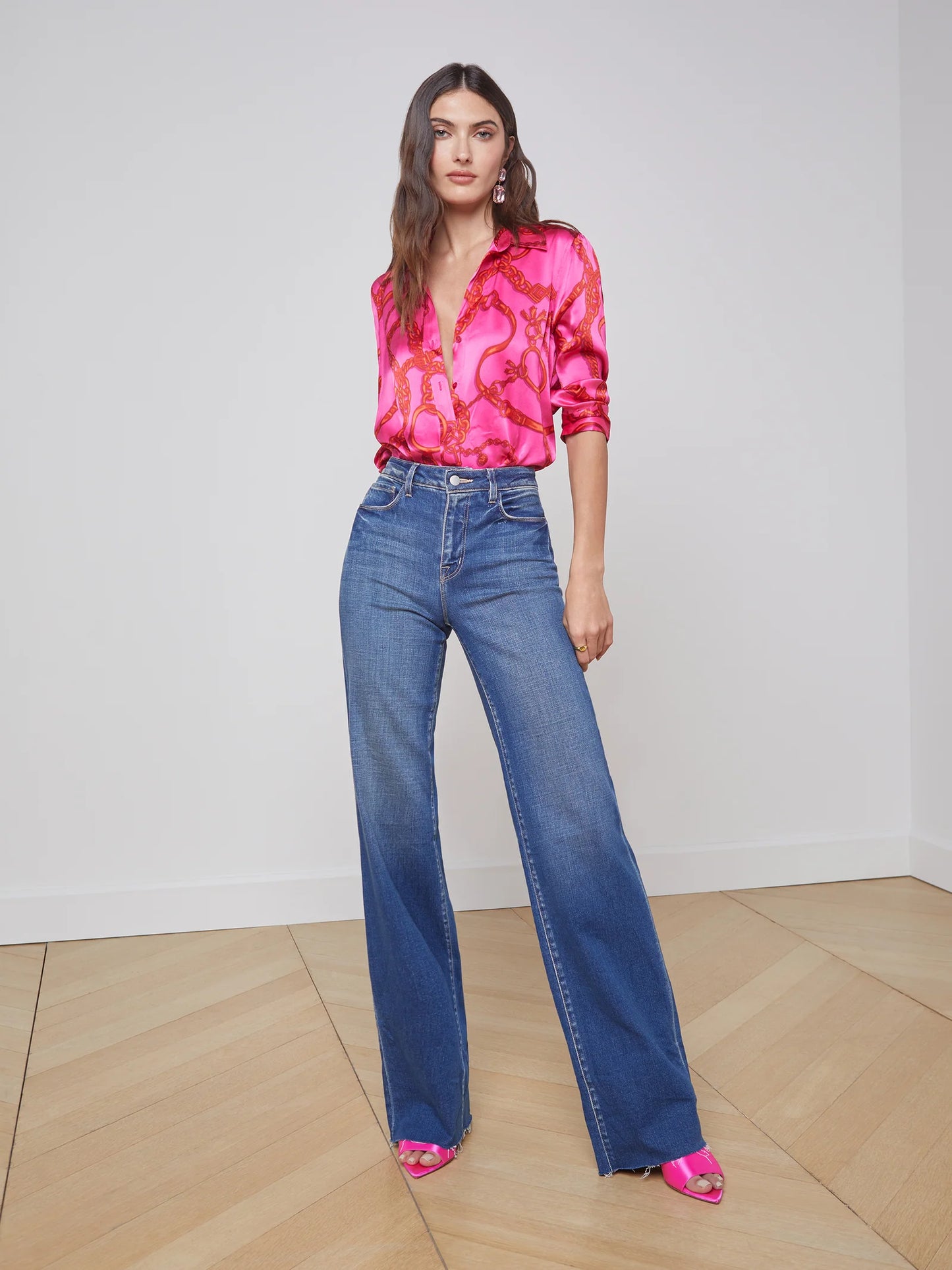 Scottie High Rise Wide Leg Jean Hayward - L'AGENCE