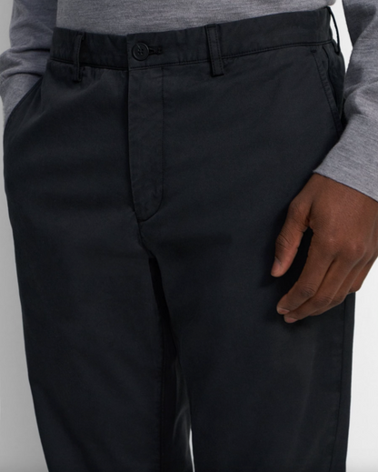 Zaine Pant In Organic Cotton Black - Theory Men