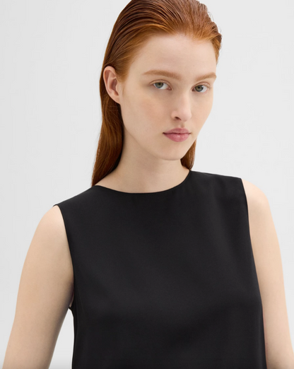 theory silk georgette dress Theory Silk Dress - Black