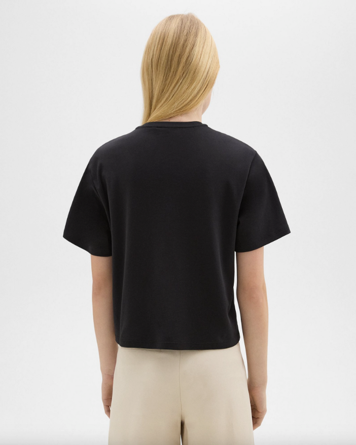 Boxy Tee Black - Theory Women