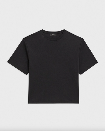 Boxy Tee Black - Theory Women