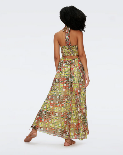 Ainslina Dress Garden Check - Diane Von Furstenberg