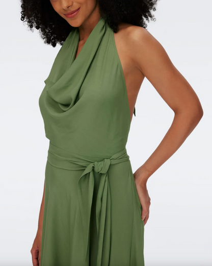 McKibbin Dress Military Green - Diane Von Furstenberg