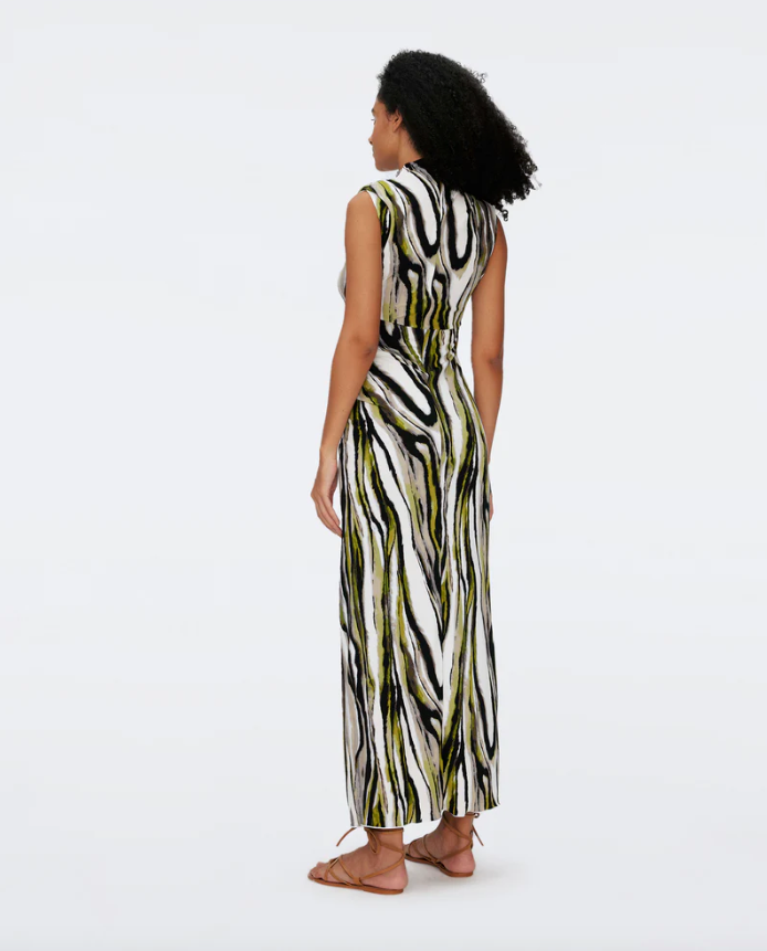 Apollo Dress Zebra Mist - Diane Von Furstenberg